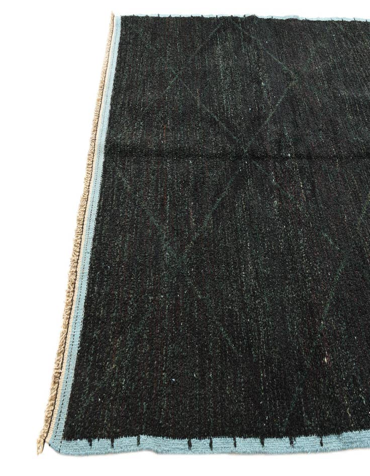 Detail image of  6' 2 x 9' 8  Hand Knotted Moroccan Wool Rug