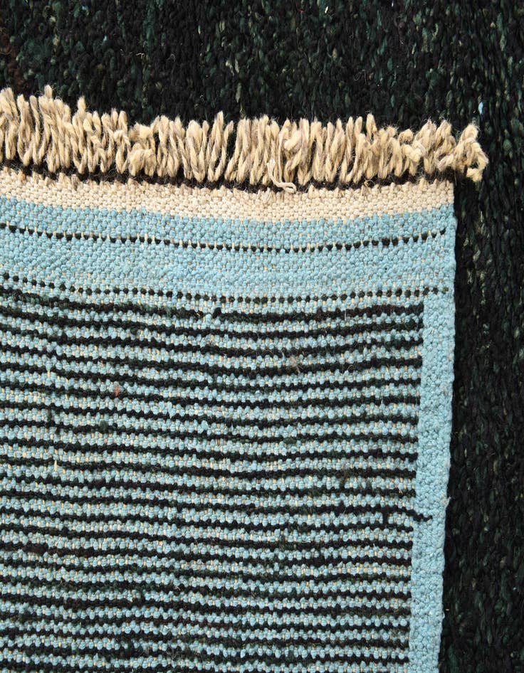 Detail image of  6' 2 x 9' 8  Hand Knotted Moroccan Wool Rug