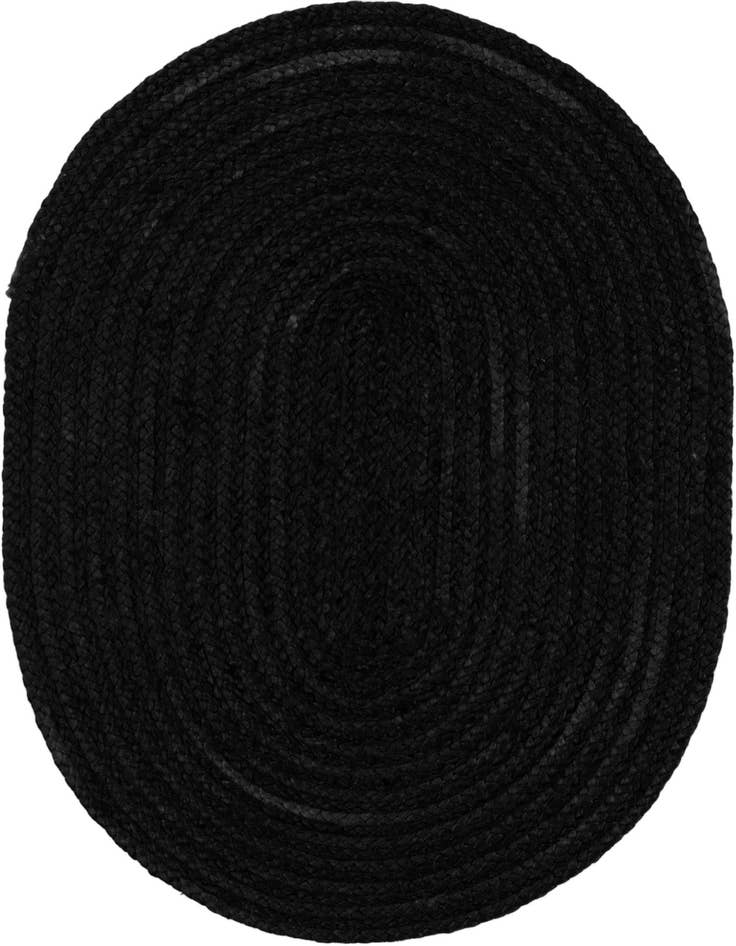 Detail image of  2' 2 x 3' 1  Hand Braided Jute Oval Rug