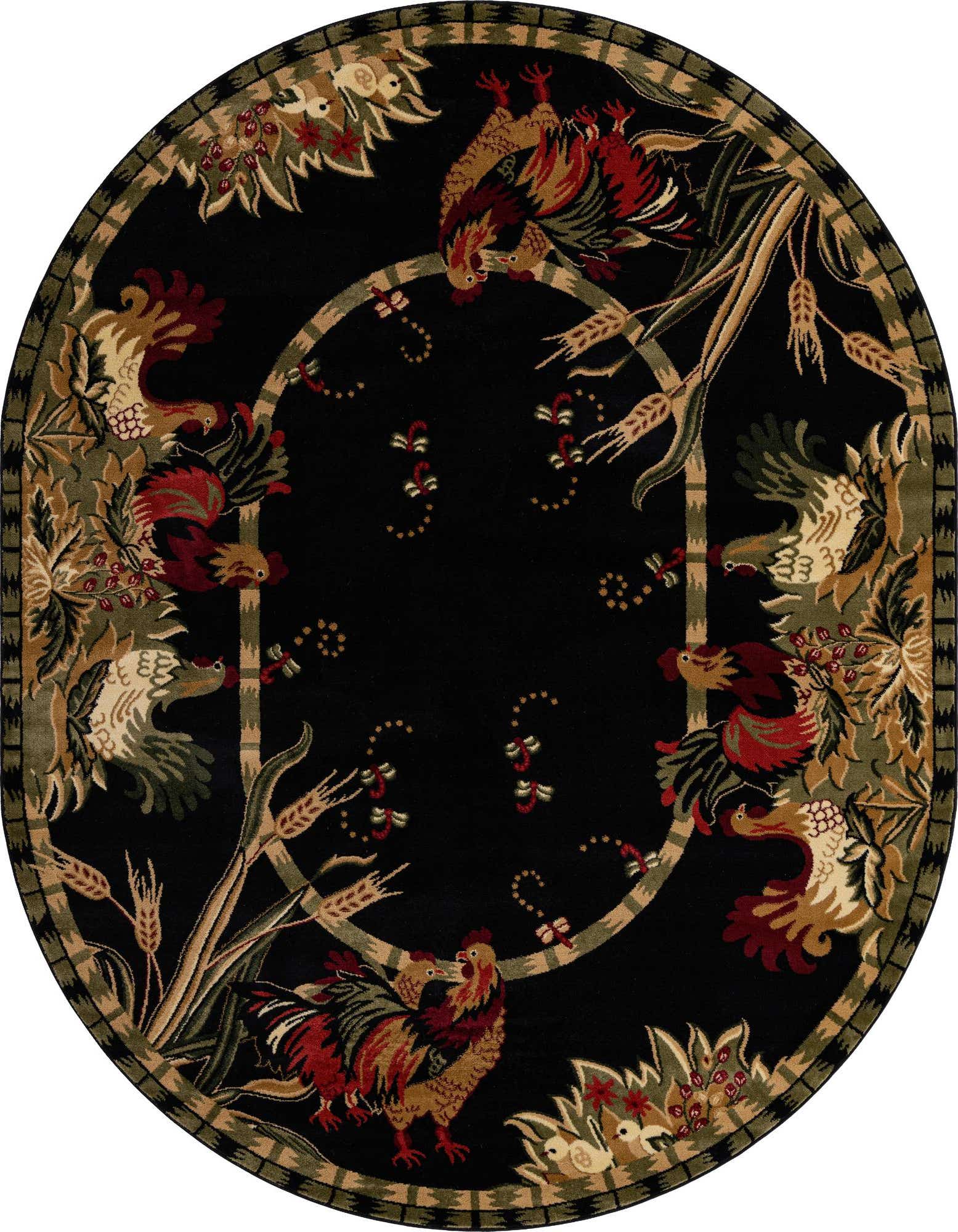 Primary image  7' 10 x 10' Pastoral Oval Rug