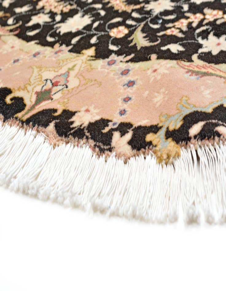 Detail image of  3' 3 x 4' 8  Hand Knotted Tabriz Persian Oval Rug