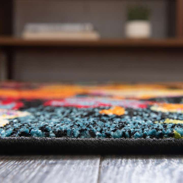 Black 3' 3 x 5' 3 Tuscany Oval Rug | Rugs.com