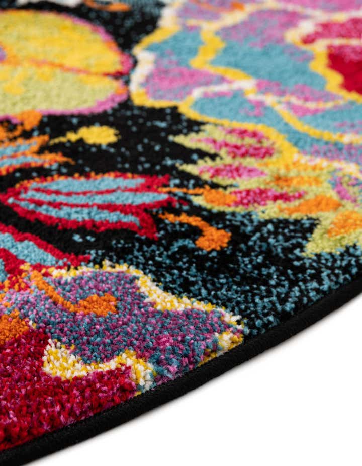 Black 3' 3 x 5' 3 Tuscany Oval Rug | Rugs.com