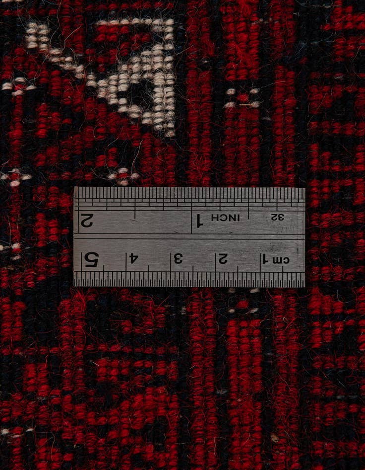 Detail image of  5' 2 x 7' 1  Hand Knotted Afghan Akhche Oriental Wool Rug