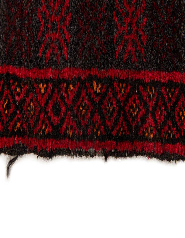 Detail image of  3' x 4' 11  Hand Knotted Afghan Ersari Wool Rug