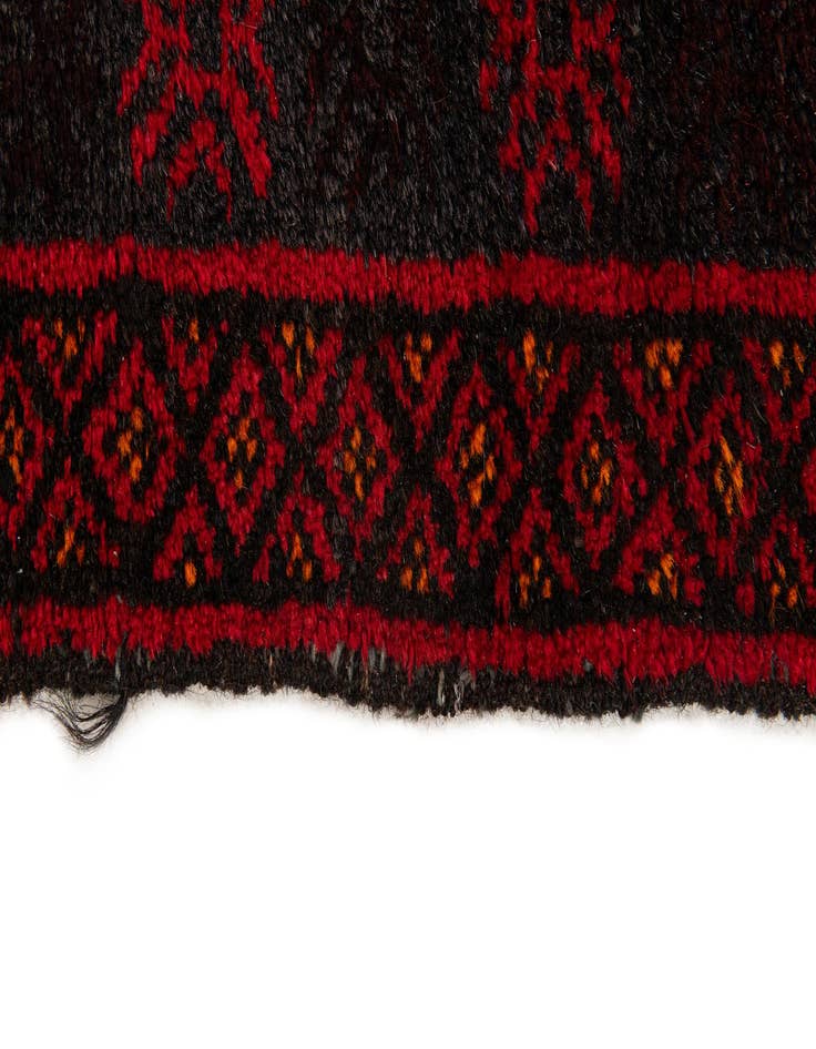 Detail image of  3' x 4' 11  Hand Knotted Afghan Ersari Wool Rug