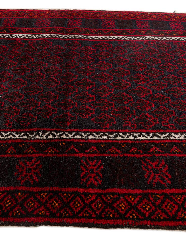 Detail image of  3' x 4' 11  Hand Knotted Afghan Ersari Wool Rug