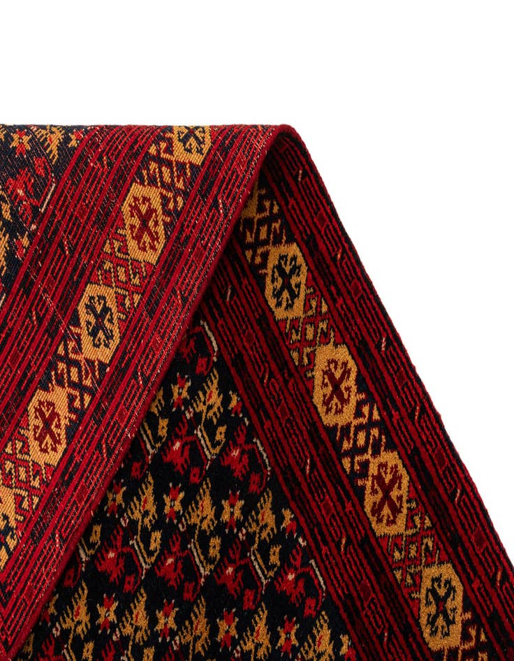 Detail image of  3' 5 x 6' 9  Hand Knotted Afghan Mouri Wool Rug