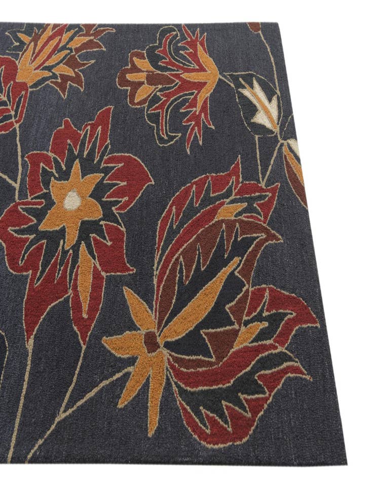 Detail image of  5' x 7' 10 Agra Wool Rug