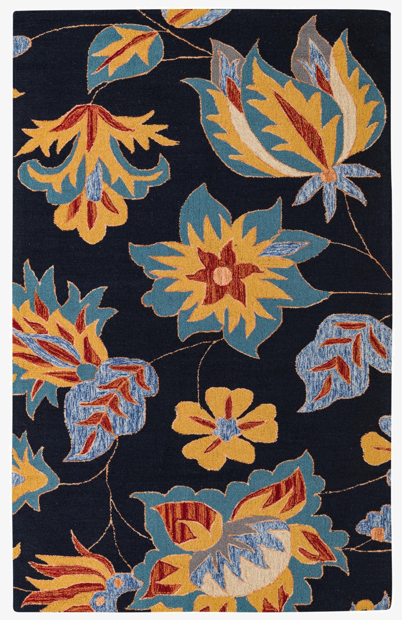  5' x 8' Agra Wool Rug