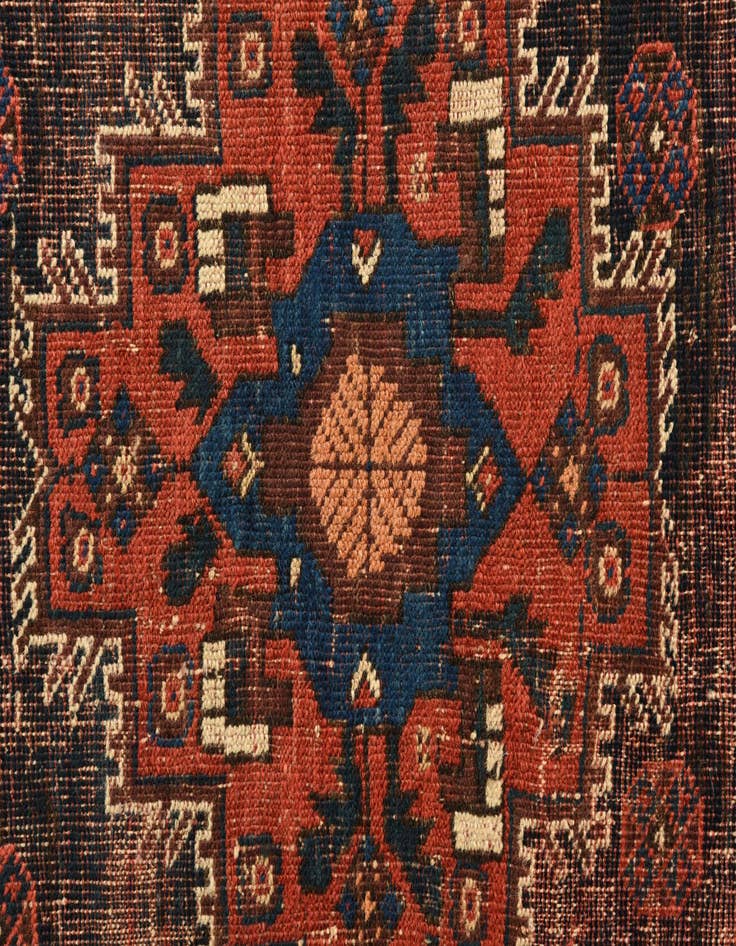 Detail image of  3' 5 x 4'  Hand Knotted Bakhtiar Persian Wool Rug