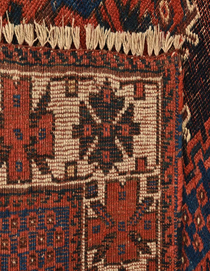 Detail image of  3' 5 x 4'  Hand Knotted Bakhtiar Persian Wool Rug