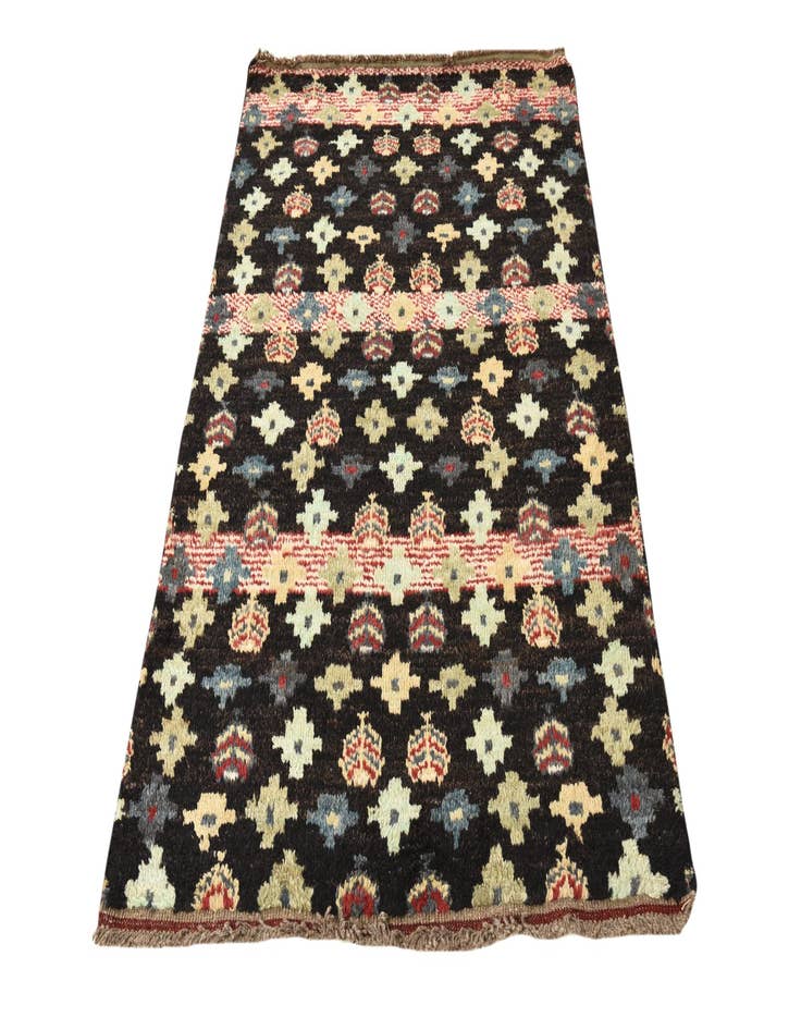 Detail image of  4' 1 x 6' 2  Hand Knotted Balouch Wool Rug