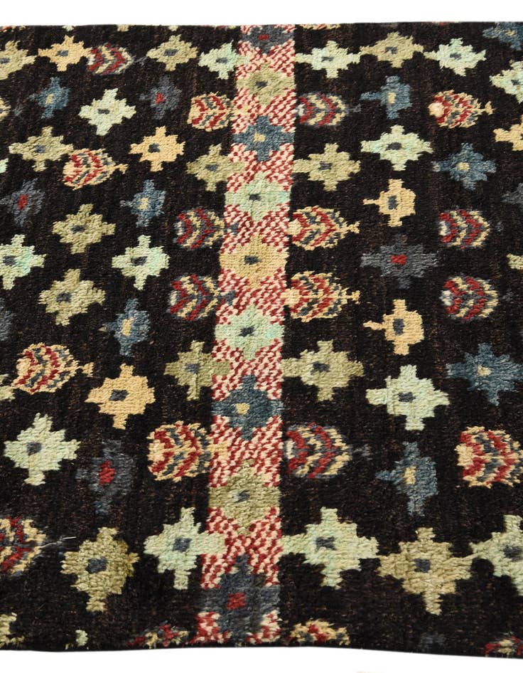 Detail image of  4' 1 x 6' 2  Hand Knotted Balouch Wool Rug