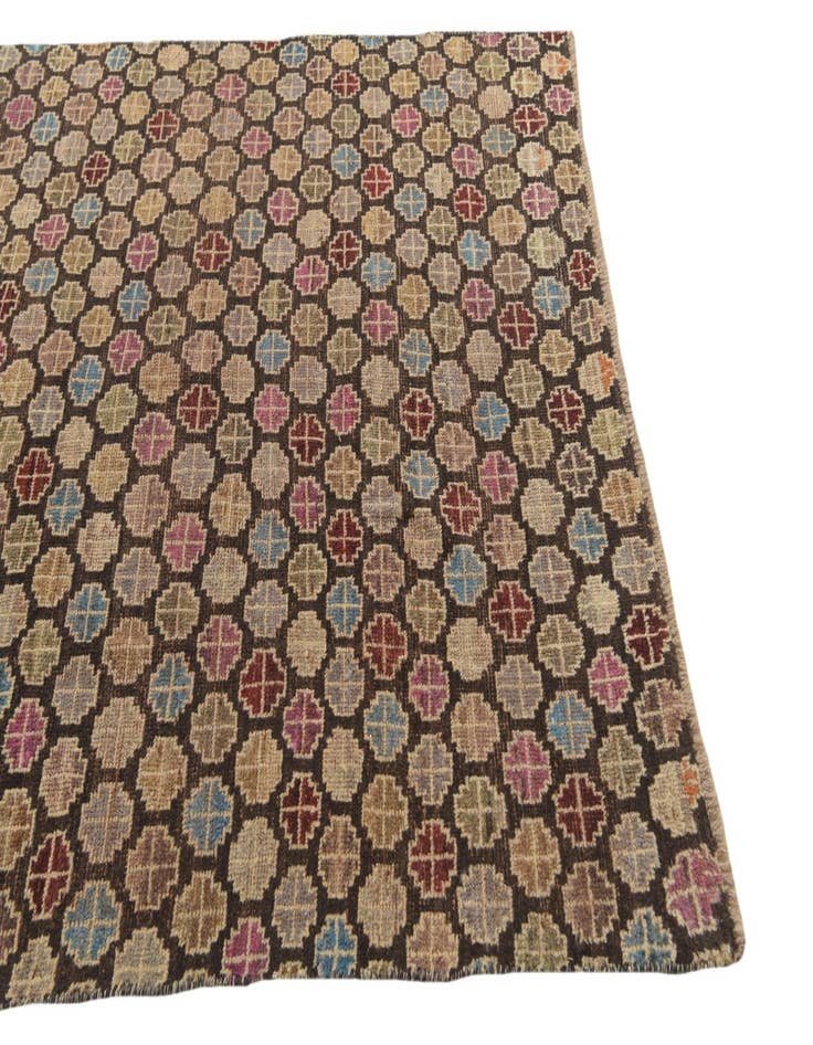 Detail image of  5' 1 x 7' 10  Hand Knotted Balouch Wool Rug