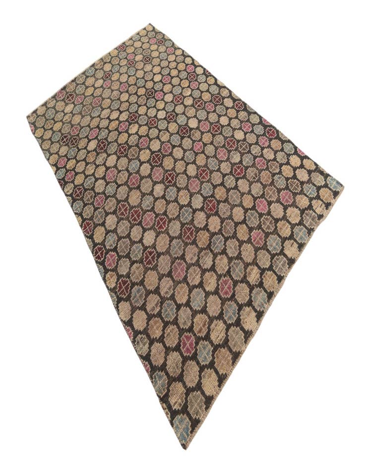 Detail image of  4' 10 x 8'  Hand Knotted Balouch Wool Rug