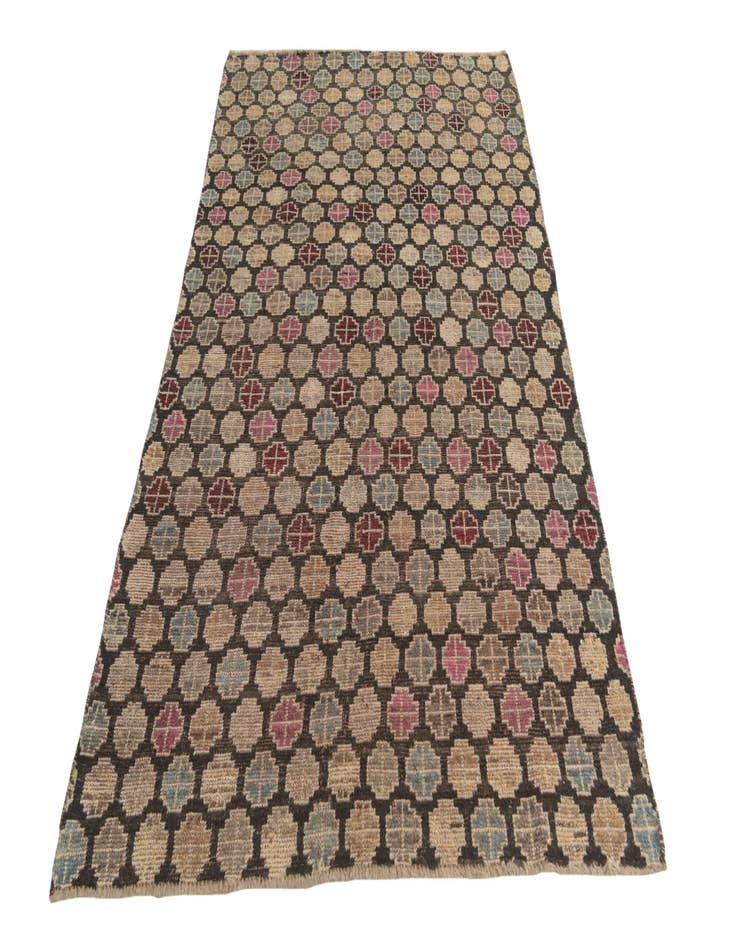 Detail image of  4' 10 x 8'  Hand Knotted Balouch Wool Rug