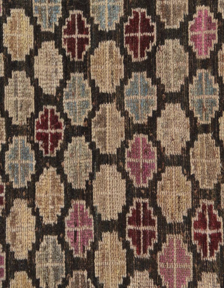 Detail image of  4' 10 x 8'  Hand Knotted Balouch Wool Rug