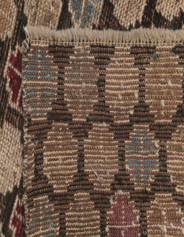 Detail image of  4' 10 x 8'  Hand Knotted Balouch Wool Rug
