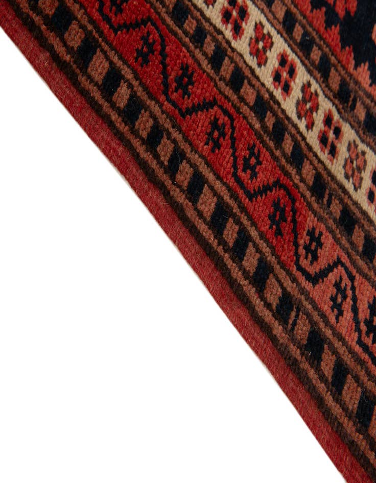 Detail image of  3' 7 x 6'  Hand Knotted Balouch Oriental Wool Rug