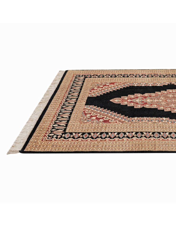 Detail image of  4' 2 x 5' 11  Hand Knotted Bokhara Oriental Rug