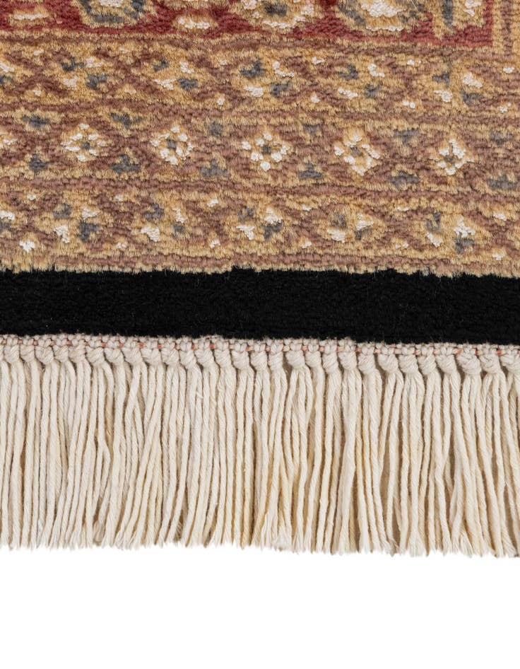 Detail image of  4' 2 x 5' 11  Hand Knotted Bokhara Oriental Rug