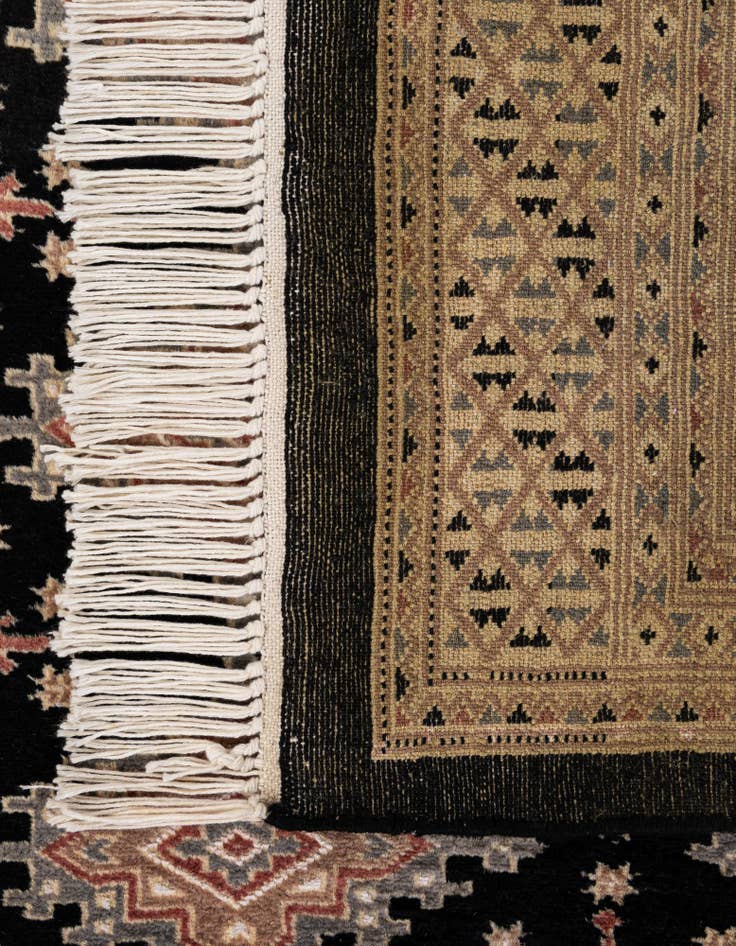 Detail image of  4' 2 x 6' 1  Hand Knotted Bokhara Oriental Rug