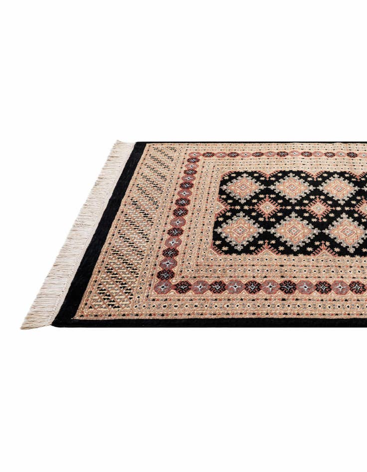 Detail image of  4' 2 x 6' 1  Hand Knotted Bokhara Oriental Rug