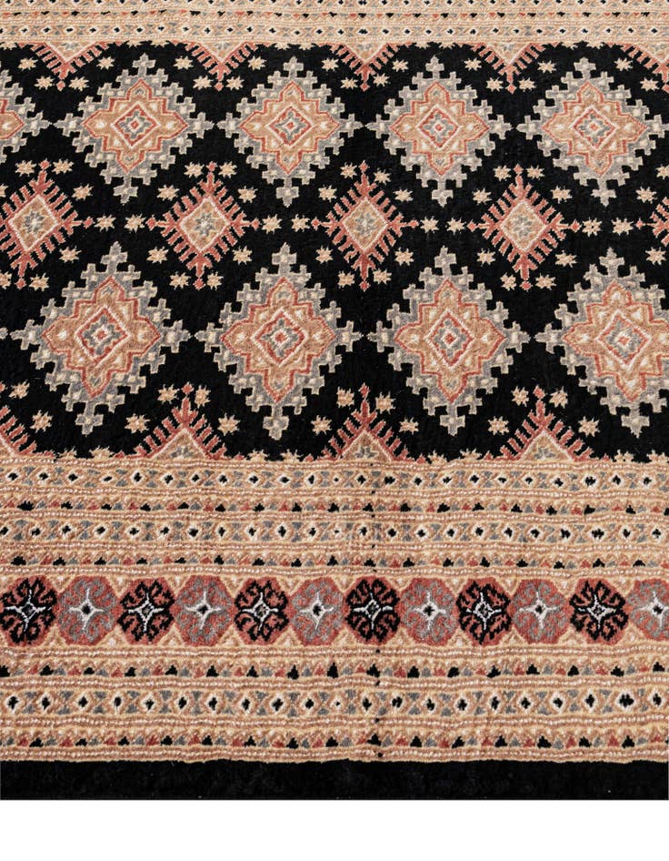 Detail image of  4' 2 x 6' 1  Hand Knotted Bokhara Oriental Rug