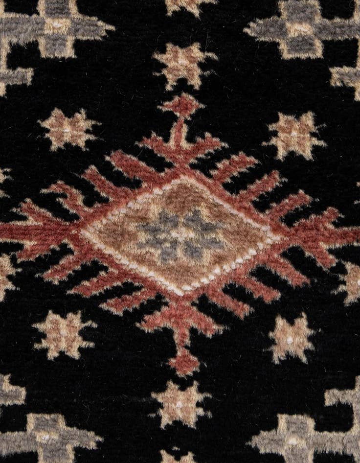 Detail image of  4' 2 x 6' 1  Hand Knotted Bokhara Oriental Rug