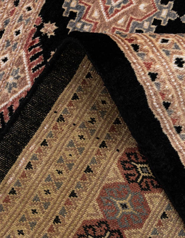 Detail image of  4' 2 x 6' 1  Hand Knotted Bokhara Oriental Rug