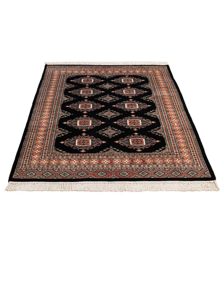 Detail image of  4' 3 x 5' 10  Hand Knotted Bokhara Rug