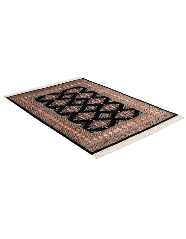 Detail image of  4' 3 x 5' 10  Hand Knotted Bokhara Rug