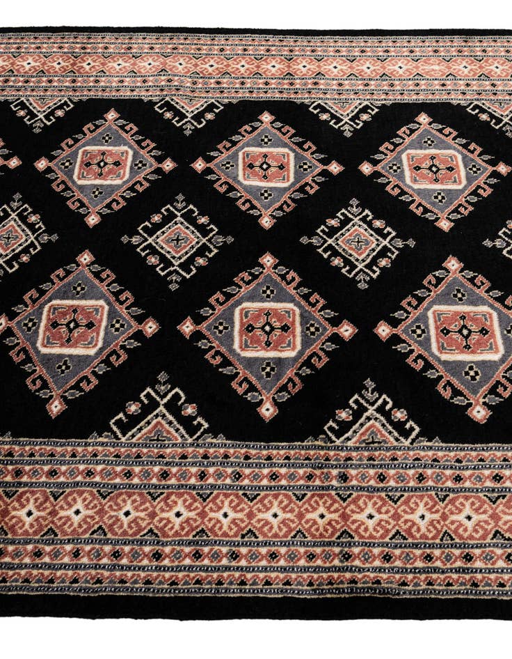 Detail image of  4' 3 x 5' 10  Hand Knotted Bokhara Rug