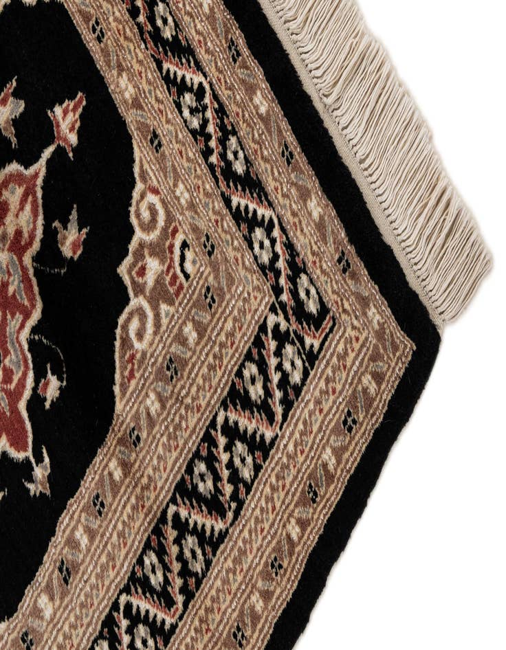 Detail image of  4' 3 x 6'  Hand Knotted Bokhara Oriental Rug