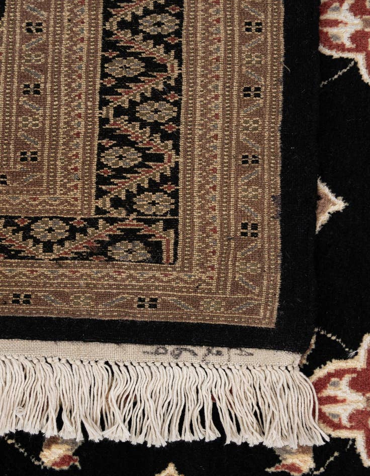 Detail image of  4' 3 x 6'  Hand Knotted Bokhara Oriental Rug