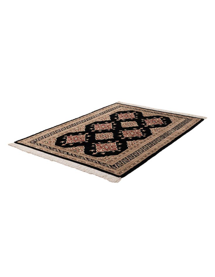 Detail image of  4' 3 x 6'  Hand Knotted Bokhara Oriental Rug