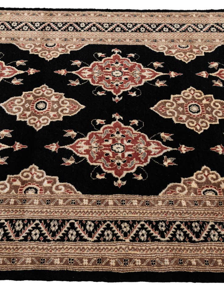 Detail image of  4' 3 x 6'  Hand Knotted Bokhara Oriental Rug