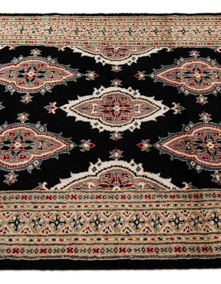 Detail image of  4' 3 x 5' 8  Hand Knotted Bokhara Rug
