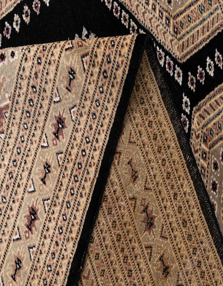 Detail image of  4' 3 x 6' 5  Hand Knotted Bokhara Oriental Rug