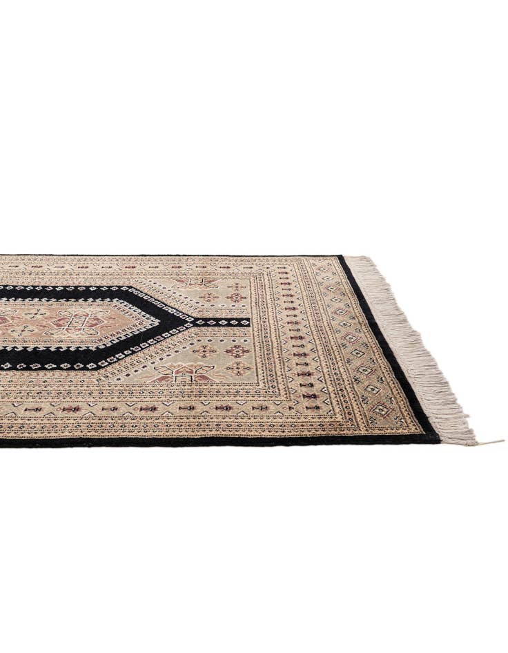 Detail image of  4' 3 x 6' 5  Hand Knotted Bokhara Oriental Rug