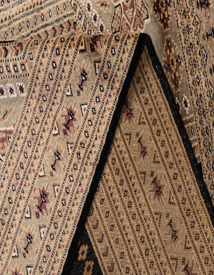 Detail image of  4' 2 x 6' 4  Hand Knotted Bokhara Oriental Rug