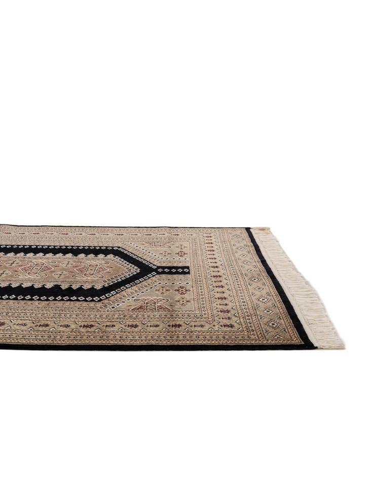 Detail image of  4' 4 x 5' 8  Hand Knotted Bokhara Oriental Rug