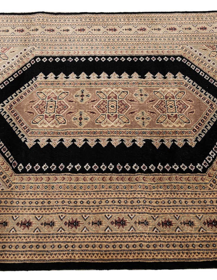 Detail image of  4' 4 x 5' 8  Hand Knotted Bokhara Oriental Rug