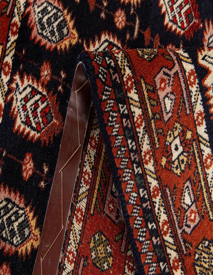 Detail image of  3' 2 x 4' 10  Hand Knotted Bokhara Oriental Wool Rug