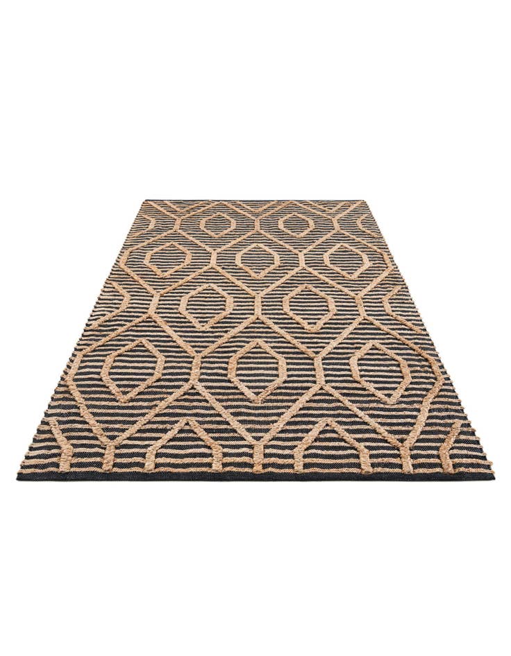 Detail image of  5' x 7' 6  Hand Braided Jute Rug