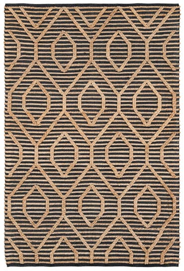  5' x 7' 6  Hand Braided Jute Rug