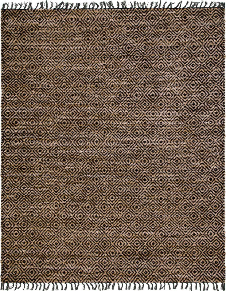 Detail image of  6' 1 x 9'  Hand Woven Braided Jute Rug