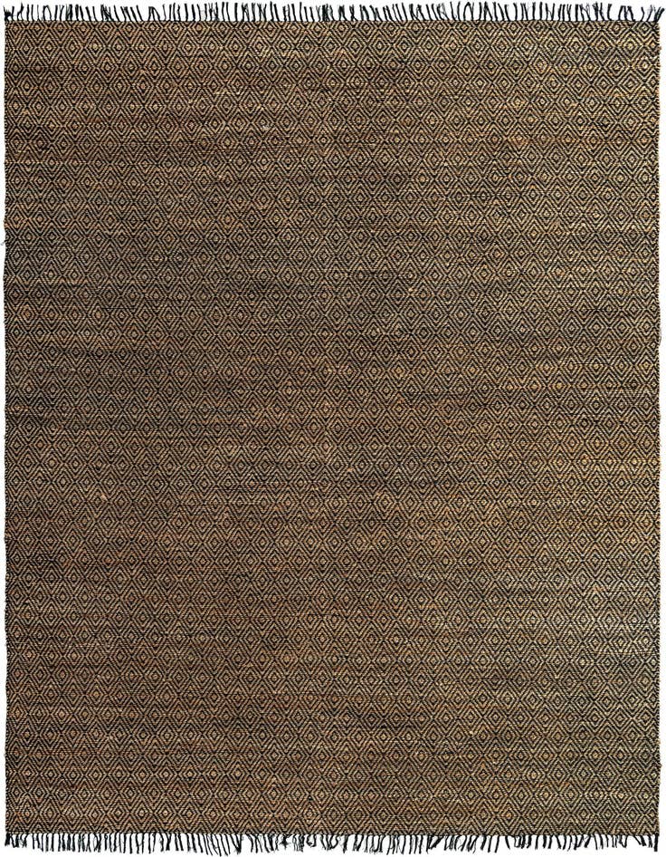 Detail image of  12' 2 x 16' 1  Hand Woven Braided Jute Rug