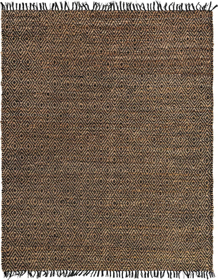Detail image of  7' 1 x 10'  Hand Woven Braided Jute Rug